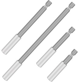 LFCFBH 4 PCS Magnetic Bit Holder for Impact Driver, Drill Bit Extension for Electric Screwdrivers Drills and Bits(60, 75, 100, 150 mm)