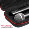 IMIKEYA Wireless Microphone Case: Portable Microphone Storage Box Case Hard