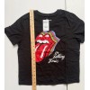 License Rolling Stones Women's Graphic Tee and Shorts Set, Black,