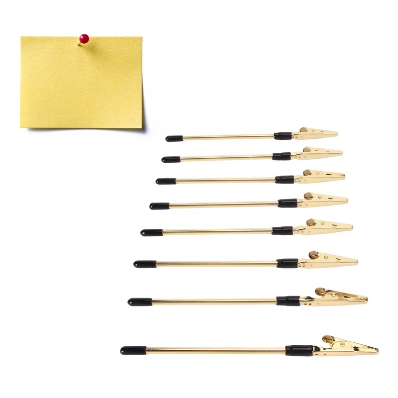 10Pcs Metal Memo Clips Gold Color Electroplated Safe Light Strong
