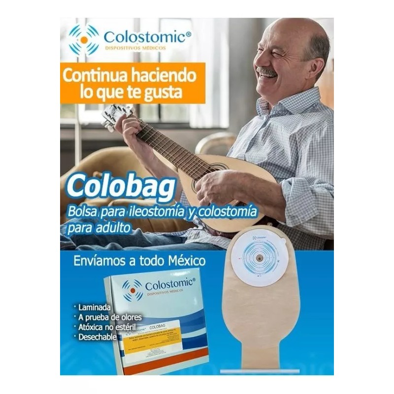 Colostomic Bolsa Colostomia Adulto Drenable Suave Pack 10 Piezas Envio