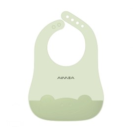 Aurrea Silicone Bibs for Babies Toddlers Girls&Boy Adjustable and Stylish Waterproof, Soft Durable Bibs for Eating with Large Pocket Food Catcher, BPA Free