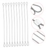 Ciieeo 20pcs Stainless Steel Safety Cables with Loops Antidrop Design