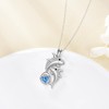 YONFQE Shark Necklace S925 Sterling Silver Marine Animals Pendant Ocean