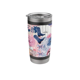 Aesthetic Summer Coquette Collage Bow Preppy Collage Stainless Steel Insulated Tumbler