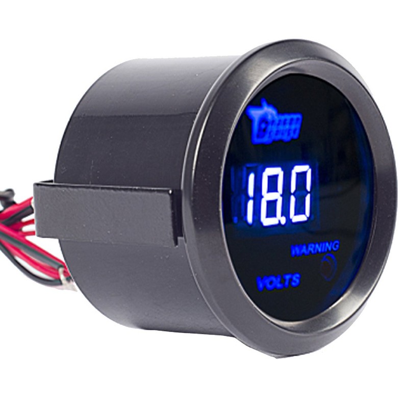 Etopars 2" 52mm Black Car Auto Digital Blue LED Light