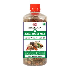  Jadibuty Mix Herbal Tonic for Hair Oil -100ml | Made with 100% Natural & Pure - 18 ayurvedic herbs | Jadibuty Hair Oil for hair Growth, Strong & Lustrous Hair, Hair Fall Control
