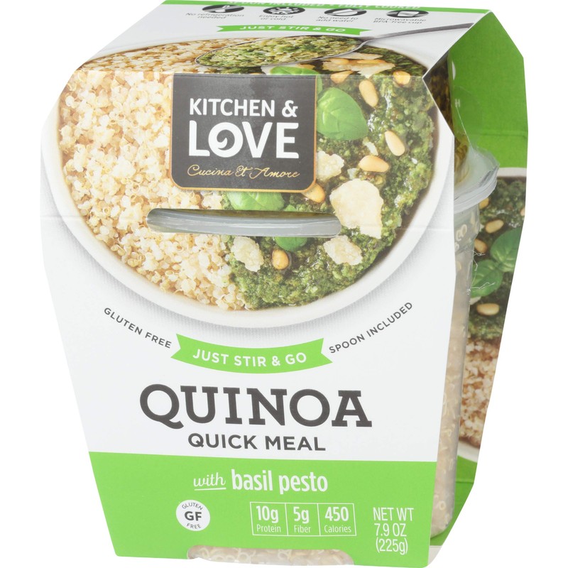 Kitchen & Love Basil Pesto Quinoa Quick Meal 6-Pack |
