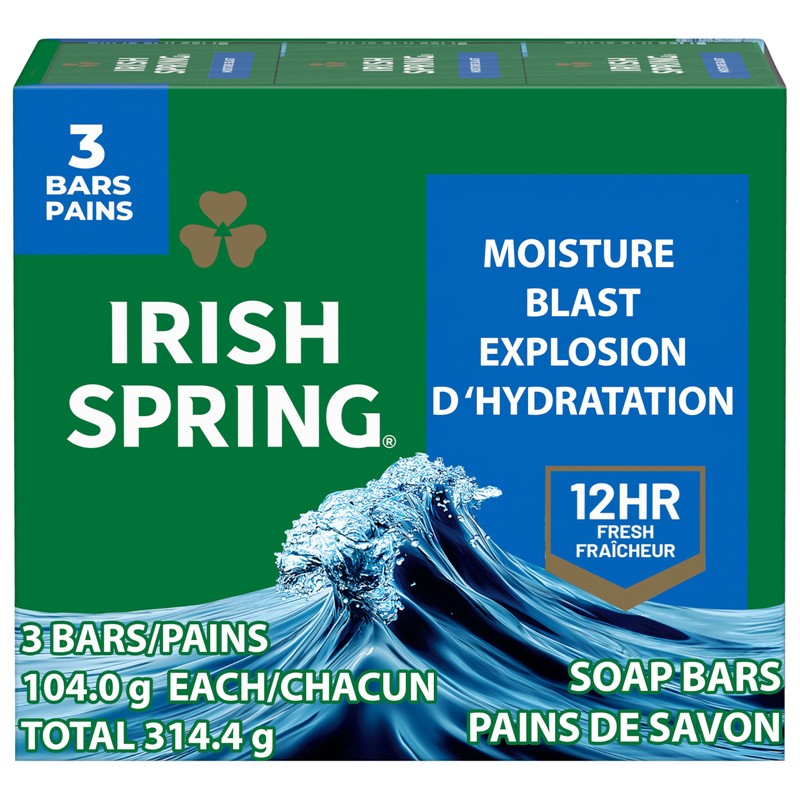 Jabón En Barra Irish Spring Moisture Blast 3.7 Oz |