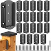 SIEDiNLAR 20 PCS Deck Railing Bracket Connectors for 2x4 Wood
