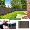 Amagenix Privacy Fence Screen 6'x87'Customized Brown Heavy Duty Fencing Mesh