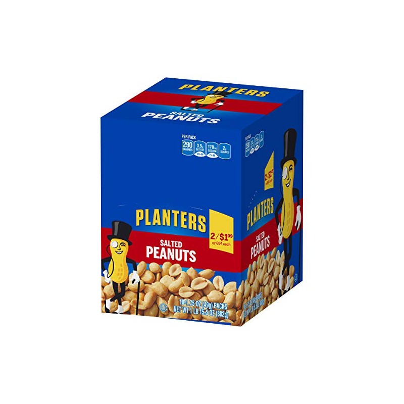 Planters Salted Peanuts Bag, 1.75 Ounce