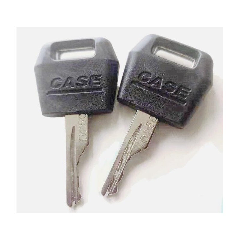 3 Pcs Black Ignition Keys Replacement Key for Case IH