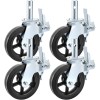 4 Pack 8 Inch Iron Core Polyurethane Swivel Caster Wheels