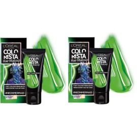 L'Oreal Colorista Hair Makeup Neon Mermaid Temporary Festival Party Light Blonde Hair Colour 30ml 2 Pack