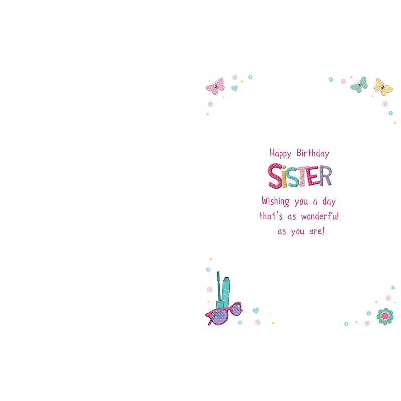 Regal Publishing Birthday Card Sister - 8 x 6 inches