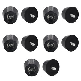 Rubber Foot Bumpers, Rubber Feet Bumpers, Screw Stops, Rubber Set, Cushions, Rubber Soles, Furniture Foot Pads, Screws, Rubber, D1.0 x 0.7 x 0.6 inches (25 x 19 x 15 mm) (10 Pieces)