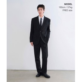 Musinsa Standard Silk Slim Solid Tie [Dark Navy]