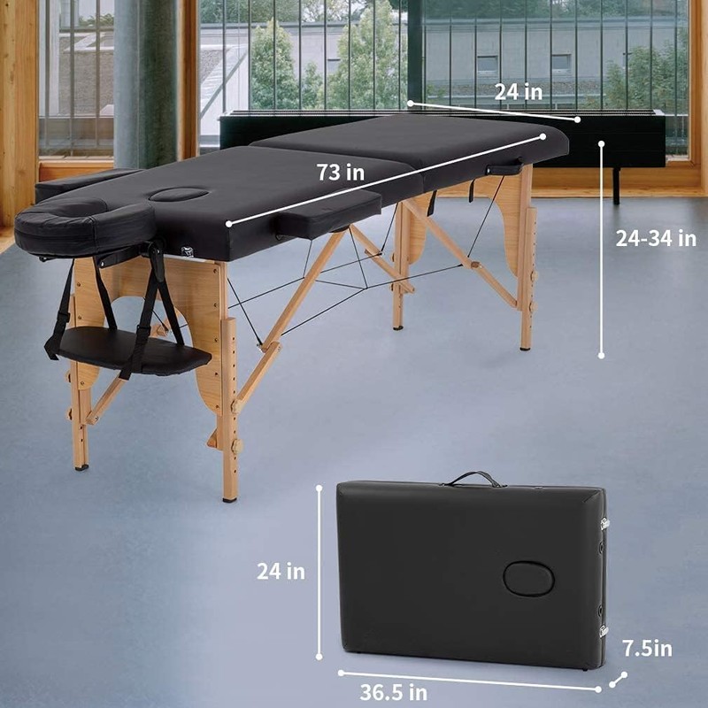 BestMassage Massage Bed Portable Massage Table 24 inche Wide Lash