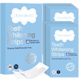 The Sweet Natured Co. Professional Premium Teeth Whitening Strips - 28 Pieces. Enamel Safe – No Sensitivity. 14 Treatments - Dentist Approved Formula.