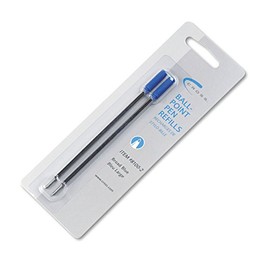 Crossamp;reg; Refill for Cross Ballpoint Pens, Broad, Blue Ink, 2/pack