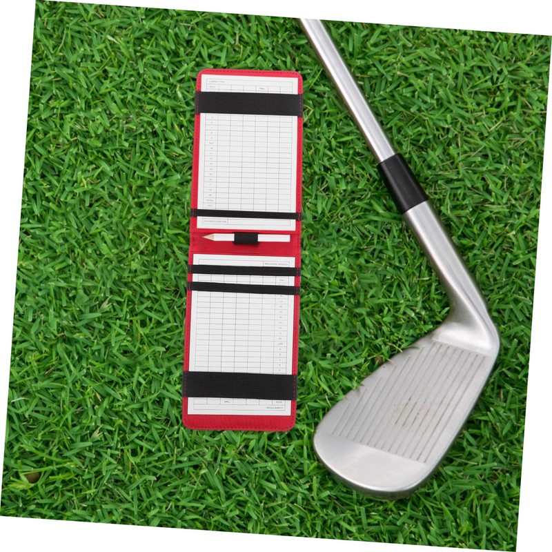 SUPVOX 1set Golf Scorecards Holder Elegant Leather Golf Scoring Book
