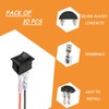 HUAREW Mini Rocker Switch T85 KCD1-101 2 Pin SPST Toggle