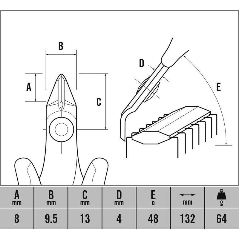 C.K T3884 Ecotronic ESD Micro Reverse Cut Side Cutters