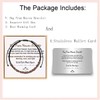 PENGION Morse Code Bracelets With Stainless Steel Card for Women