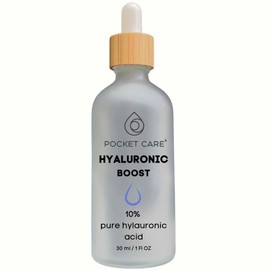 Serum Facial Ácido Hialurónico 10% Puro - Con Colágeno y ElastinaPOCKET CARE - Hidrata, excelente antioxidante, restructura la piel - Antienvejecimiento - Vegano - 30 ml
