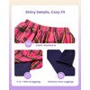 Girls Plaid Skirted Leggings – Kids Tartan Skirt with Stretch