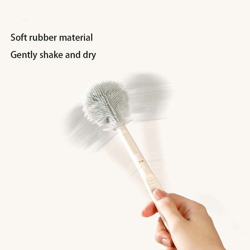 Silicone Bottle Brush, Cup Brush. Detachable Brush Head Handle, Perfect