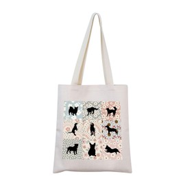 Retro Boho Dog Gift Dog Farm Tote Bag Dog Lover Gift Dog Mom Gift Farm Animal Gift For Farmer (Dog Farm Tote)