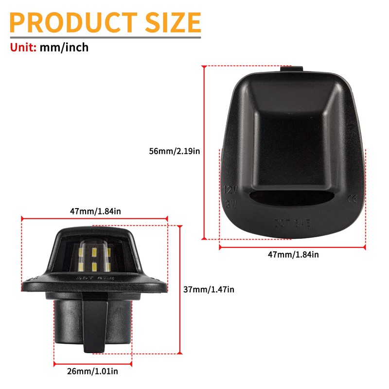 Gempro LED License Plate Light for Dodge Dakota 1997-2011 Pickup