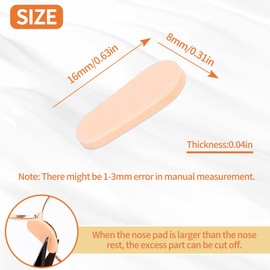 20 Pairs Soft Foam Nose Pads Cushion Self Adhesive Nose Pads Anti-Slip Nose Pieces Grips for Eyeglasses Sunglasses Reading Glasses, Comfortable Replacement Stick On Water Drop Skin 1 MM Thin