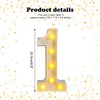 ZUOKEMY 25th Birthday LED Light Numbers - Night Lit Party