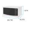 MICROWAVE WHT 1000W 12"