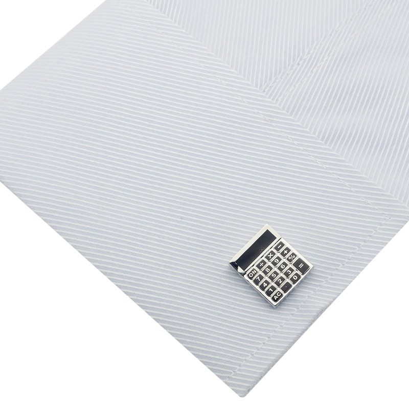 Calculator Calculator Cufflinks Cufflinks n02218, Brass, No Gemstone
