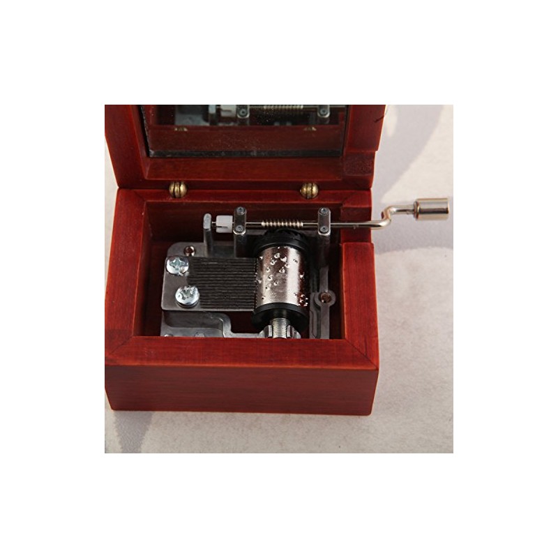 YouTang(TM) Mini Size Creative Wooden 18-Note Hand-crankMusical Box,Musical Toys,Tune:Canon in