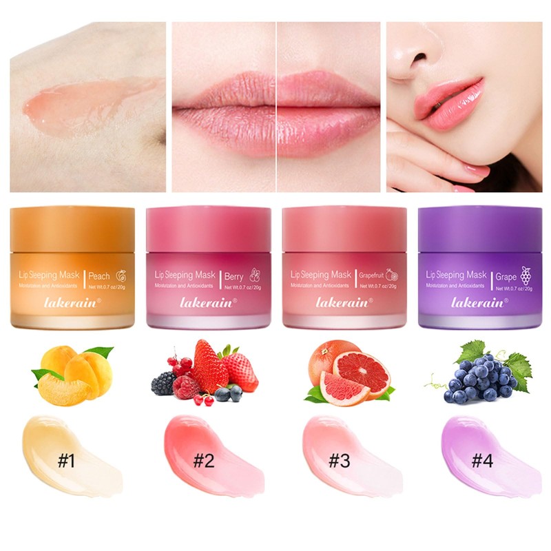 Hydrating Sleeping Lip Mask for Intense Overnight Moisture (Grape)