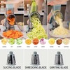 Amayz Infinit Rotary Cheese Grater – 3-in-1 Slicer, Shredder &