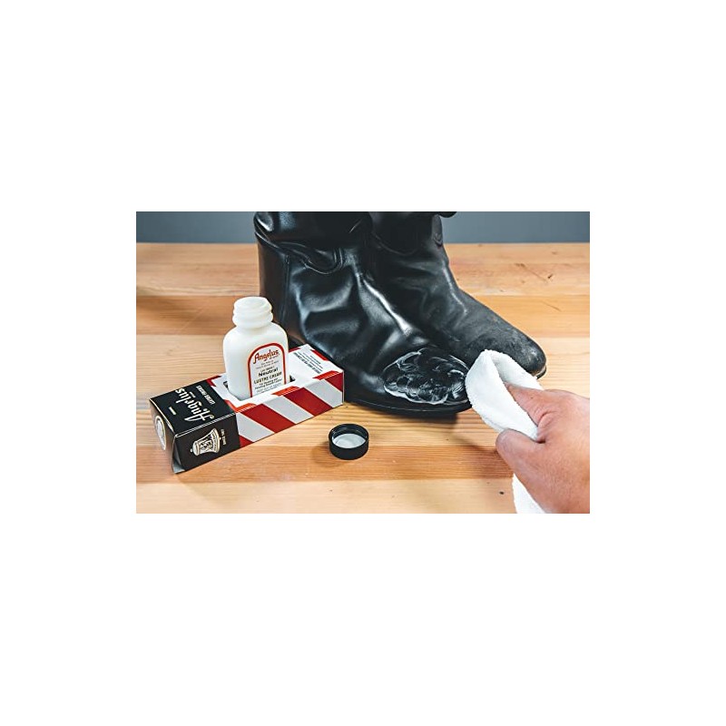 Angelus Leather Lustre Cream - English Tan 3 oz.