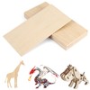 12 Pack Plywood Sheets, 200x100x2mm Unfinished Basswood Sheets Hobby Craft