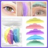20 Almohadillas Silicona Enchinar Pestañas Lifting Makeup Color Multicolor