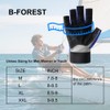 B-Forest 3/4 Length Finger Sailing Gloves for Kayaking，Rowing,Stand Up Paddle