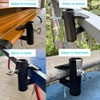 Vezuifoo Patio Umbrella Holder Clamp,Heavy Duty Patio Umbrella Clamp Deck