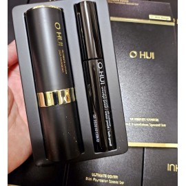 O HUI Ultimate Cover Stick Foundation Special Set #01 Milk Mascara K-Beauty