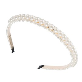 FOMIYES Elegant Pearl Hair Hoop Fashion Headband for Women Curly Hair Accessories