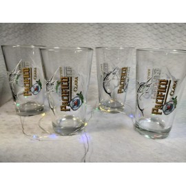 Pacifico Set Of 4 Pacifico Clara Cerveza 16 oz Pint Beer Glass *RARE SWORDFISH*