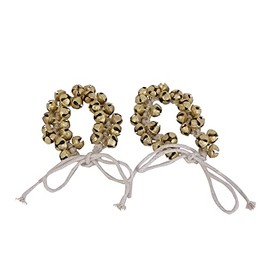 Wonderlist Handicrafts Indian Classical Kathak Ghungroo Pair 16 No. Big Bells Tied with Cotton Cord For Anklet Musical Instrument From India Dance Accessories (18*18)
